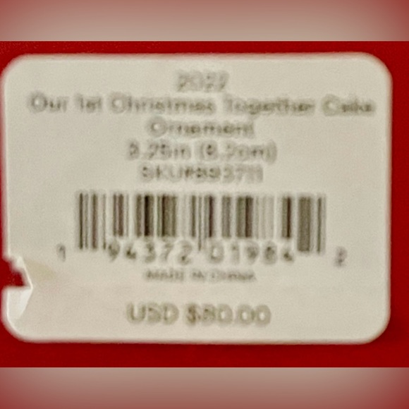 LENOX 2022 CHRISTMAS ORNAMENT - Picture 5 of 5